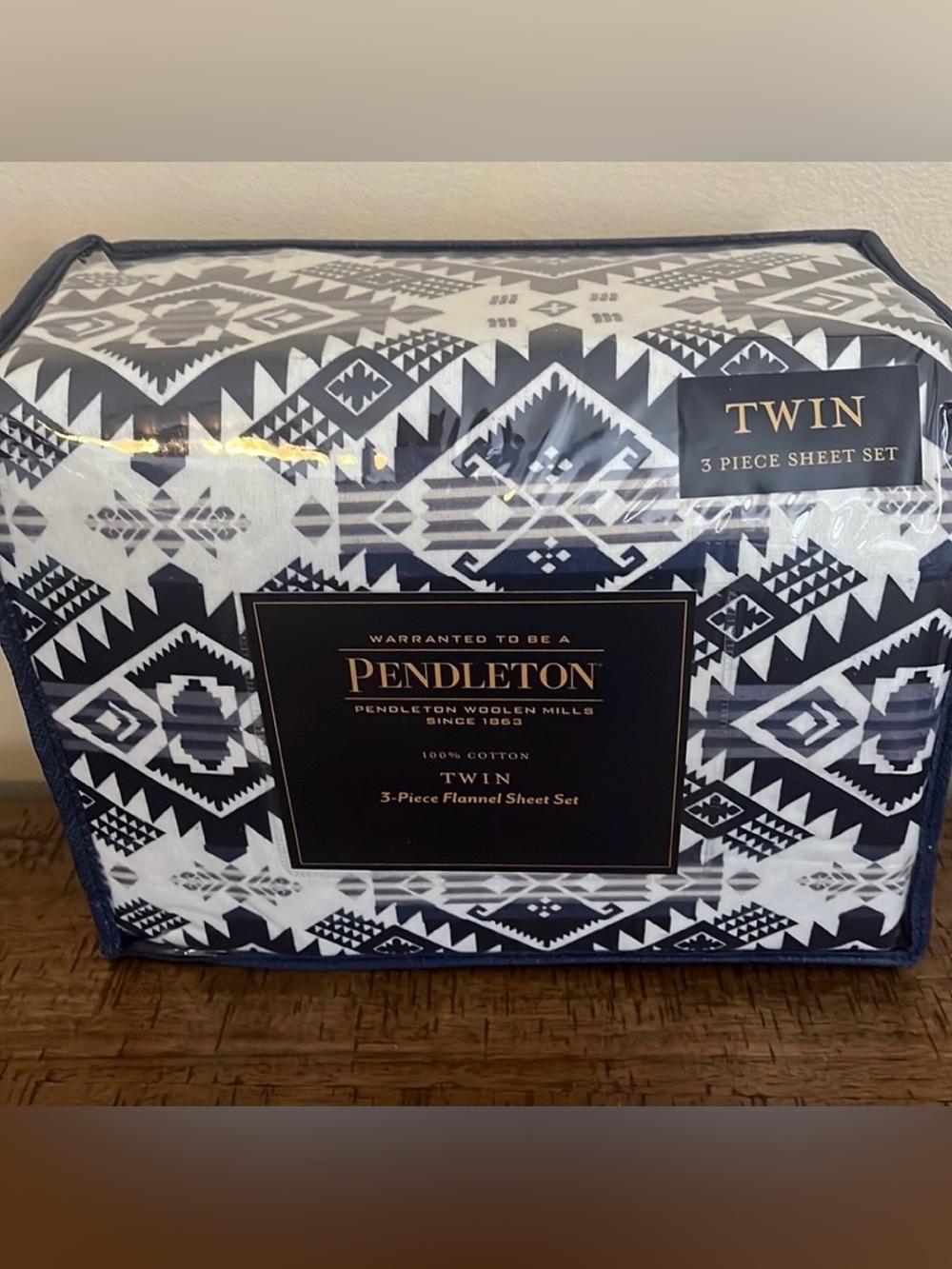 Pendleton Westward Journey 3-Piece 100% Cotton Flannel Sheet Set - Twin Size